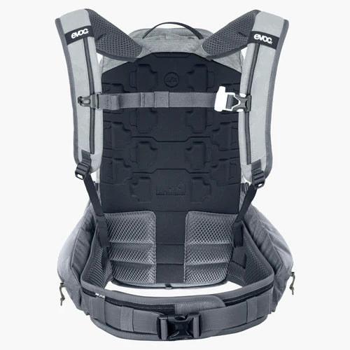 Mochila com proteção dorsal EVOC TRAIL PRO 16 L cinzenta