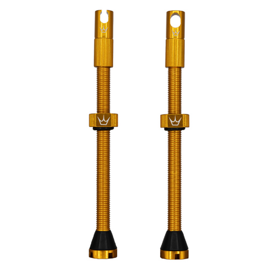PEATY'S x Chris King MK2 Presta 80 mm Válvulas sem câmara de ar (x2) Ouro