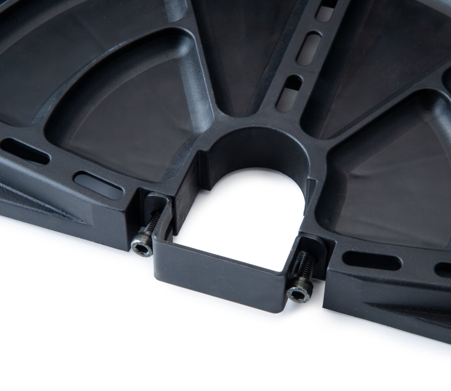 Pormenor da braçadeira de fixação da Park Tool 104-30