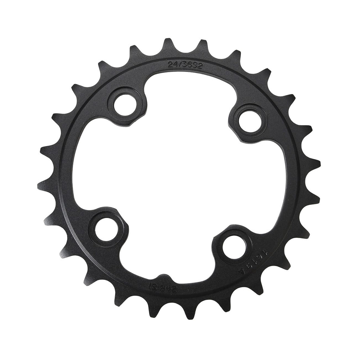 Prato interior SRAM AL3 11 velocidades, 4 furos, 64 mm — vista do prato sobre fundo branco
