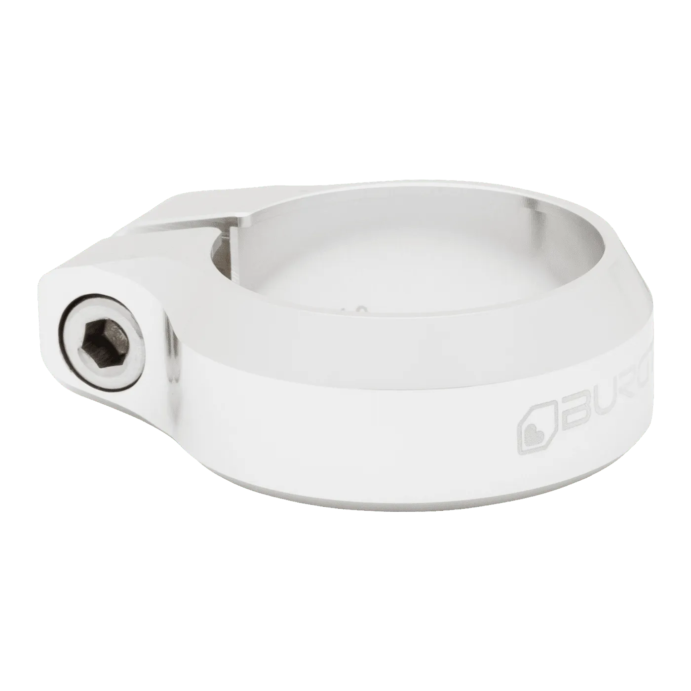 Coleira de sela prateada BURGTEC