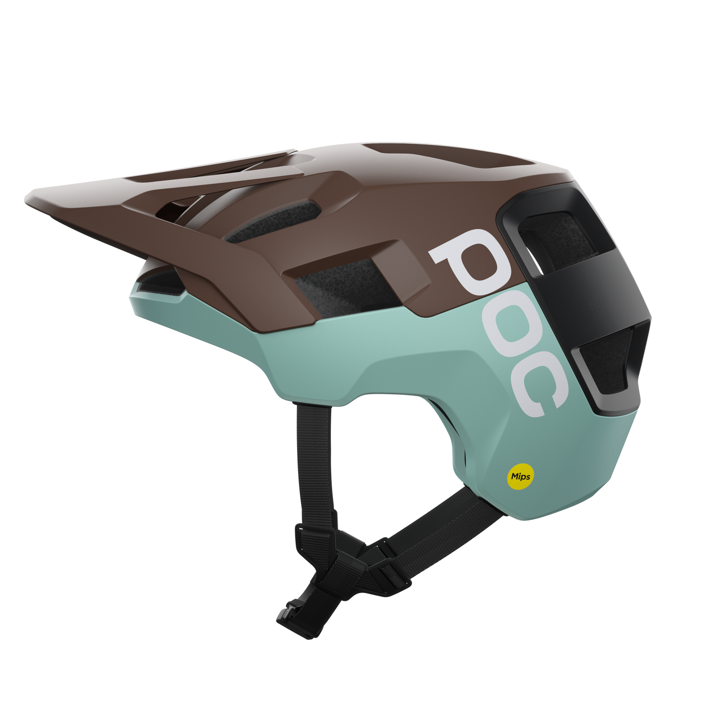 Capacete de BTT POC KORTAL RACE MIPS Branco Castanho/Azul