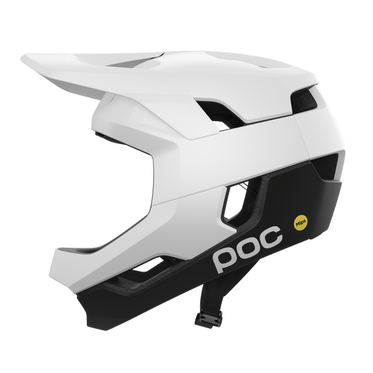 Capacete POC OTOCON RACE MIPS MTB Branco/Preto Mate