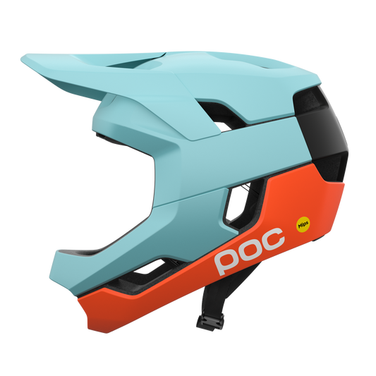 Capacete de BTT POC OTOCON RACE MIPS Azul/Laranja