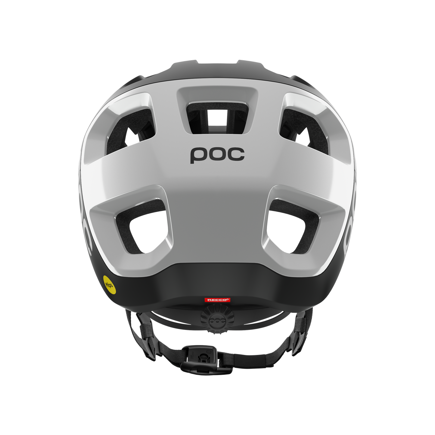 Capacete POC CULARIS MTB Preto/Branco com logótipo mate