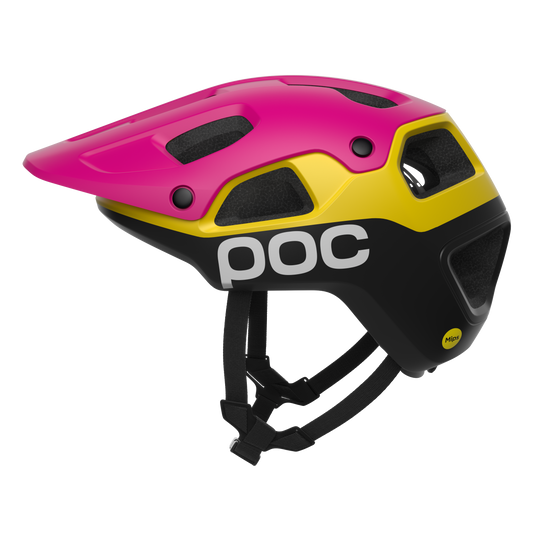 Capacete de BTT POC CULARIS PURE Vermelho/Amarelo