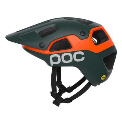 Capacete MTB POC CULARIS PURE Verde Matt/Laranja Matt
