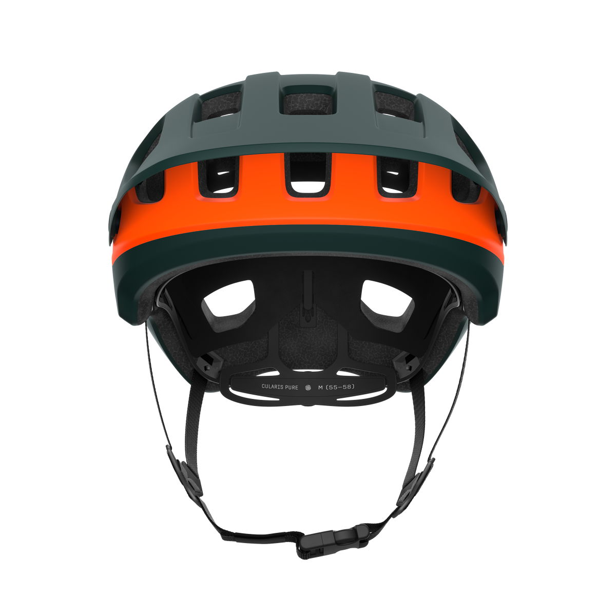 Capacete MTB POC CULARIS PURE Verde Matt/Laranja Matt