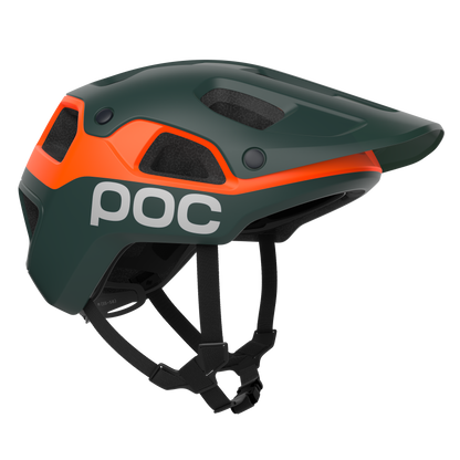 Capacete MTB POC CULARIS PURE Verde Matt/Laranja Matt