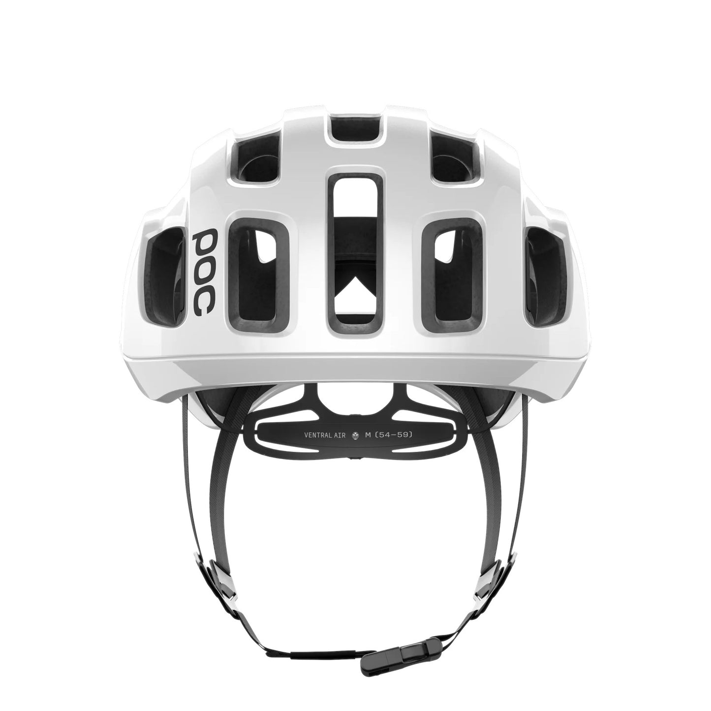 Capacete de estrada POC VENTRAL AIR MIPS LOGO Branco/Preto Mate