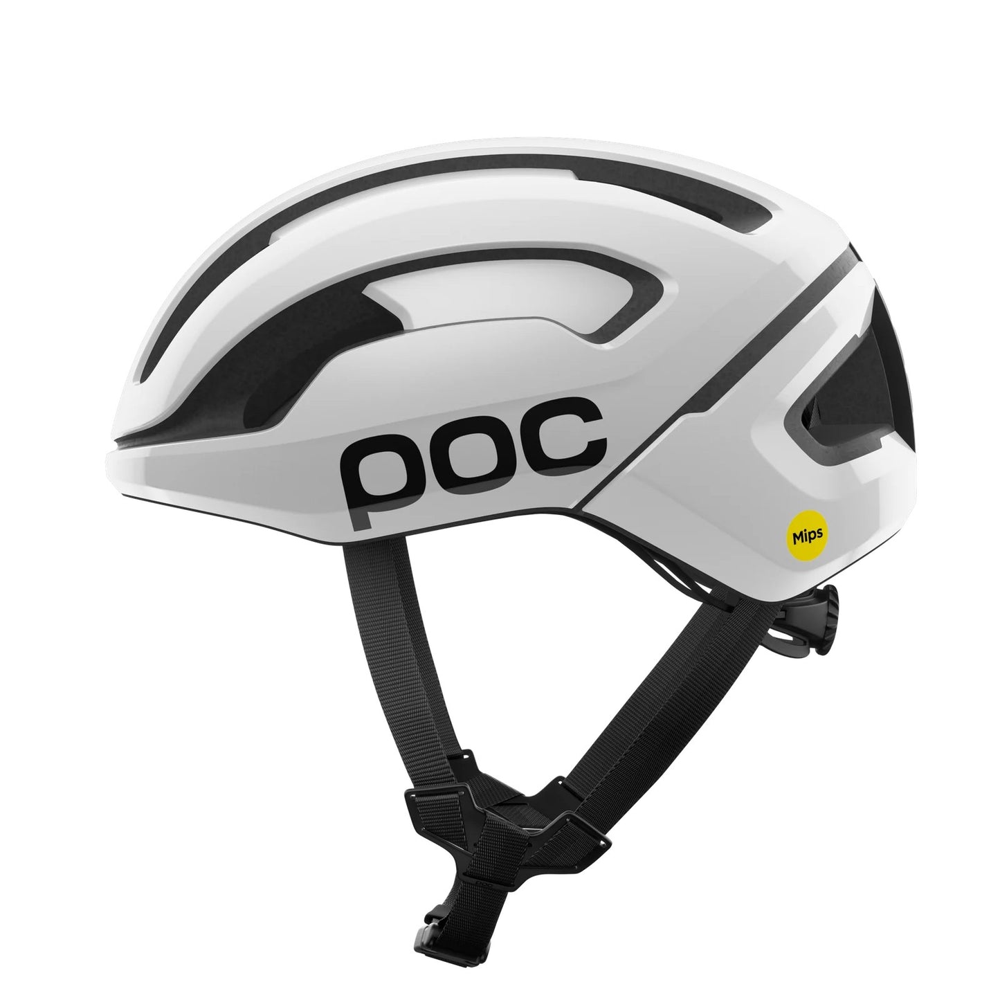 POC OMNE AIR MIPS Logo Capacete de estrada Branco/Preto Mate