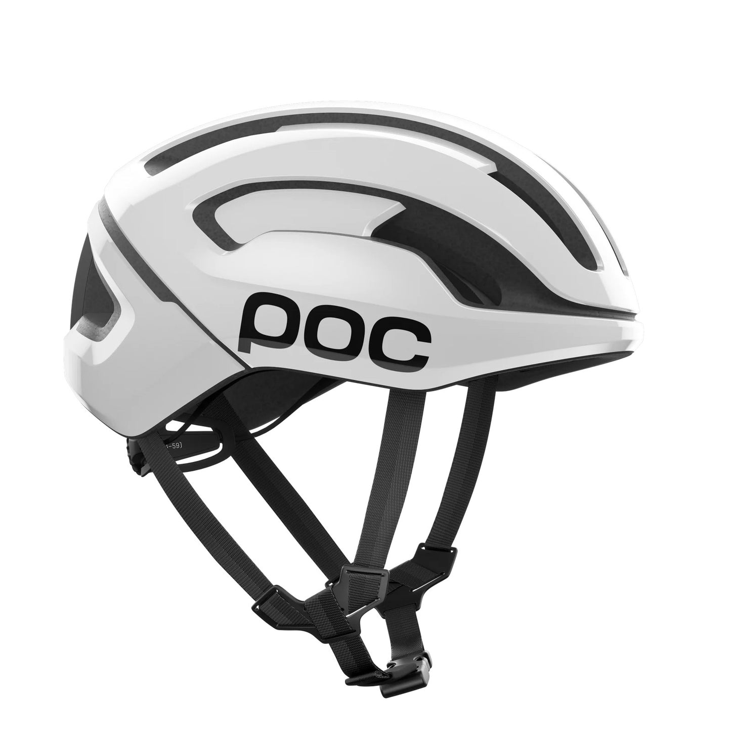 POC OMNE AIR MIPS Logo Capacete de estrada Branco/Preto Mate