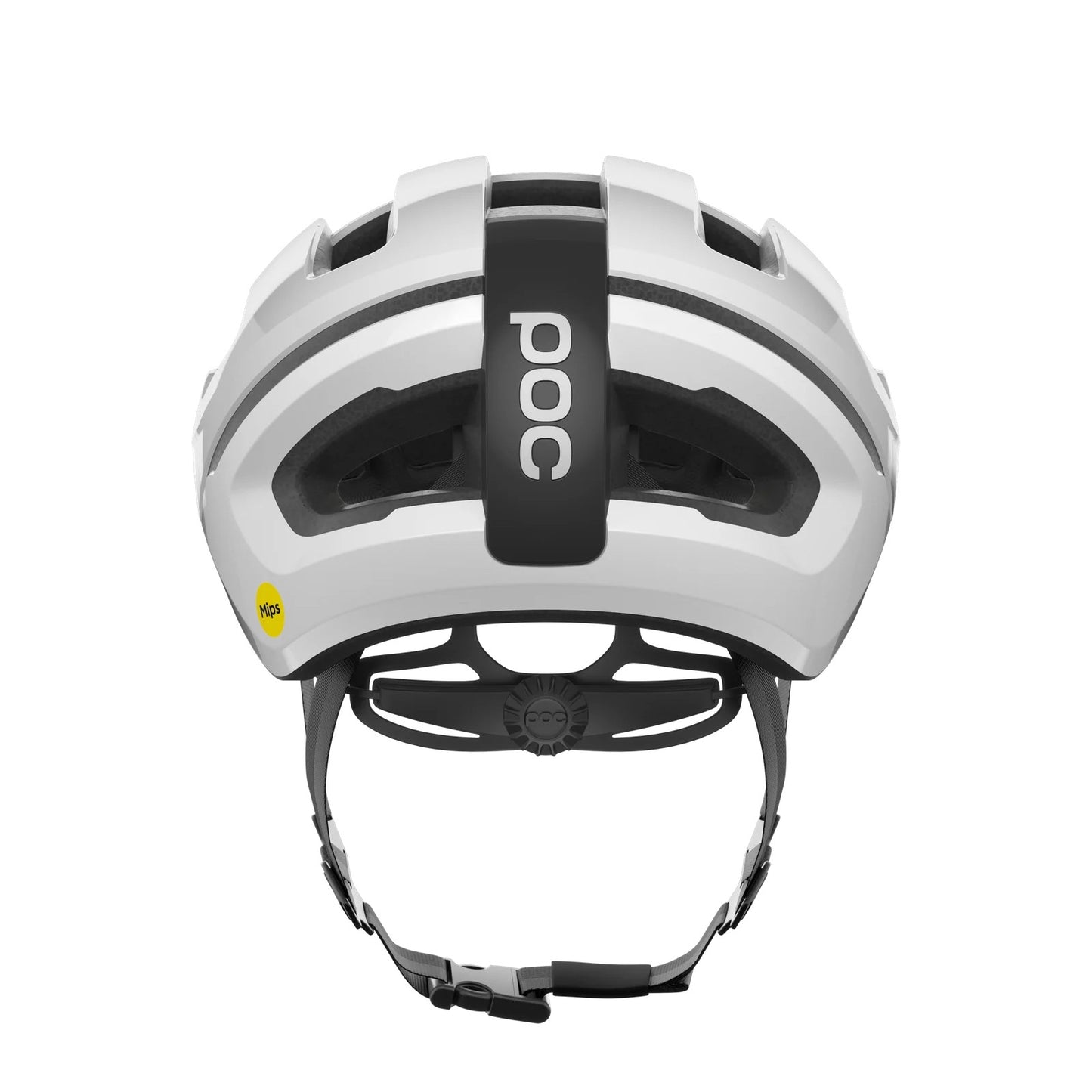 POC OMNE AIR MIPS Logo Capacete de estrada Branco/Preto Mate