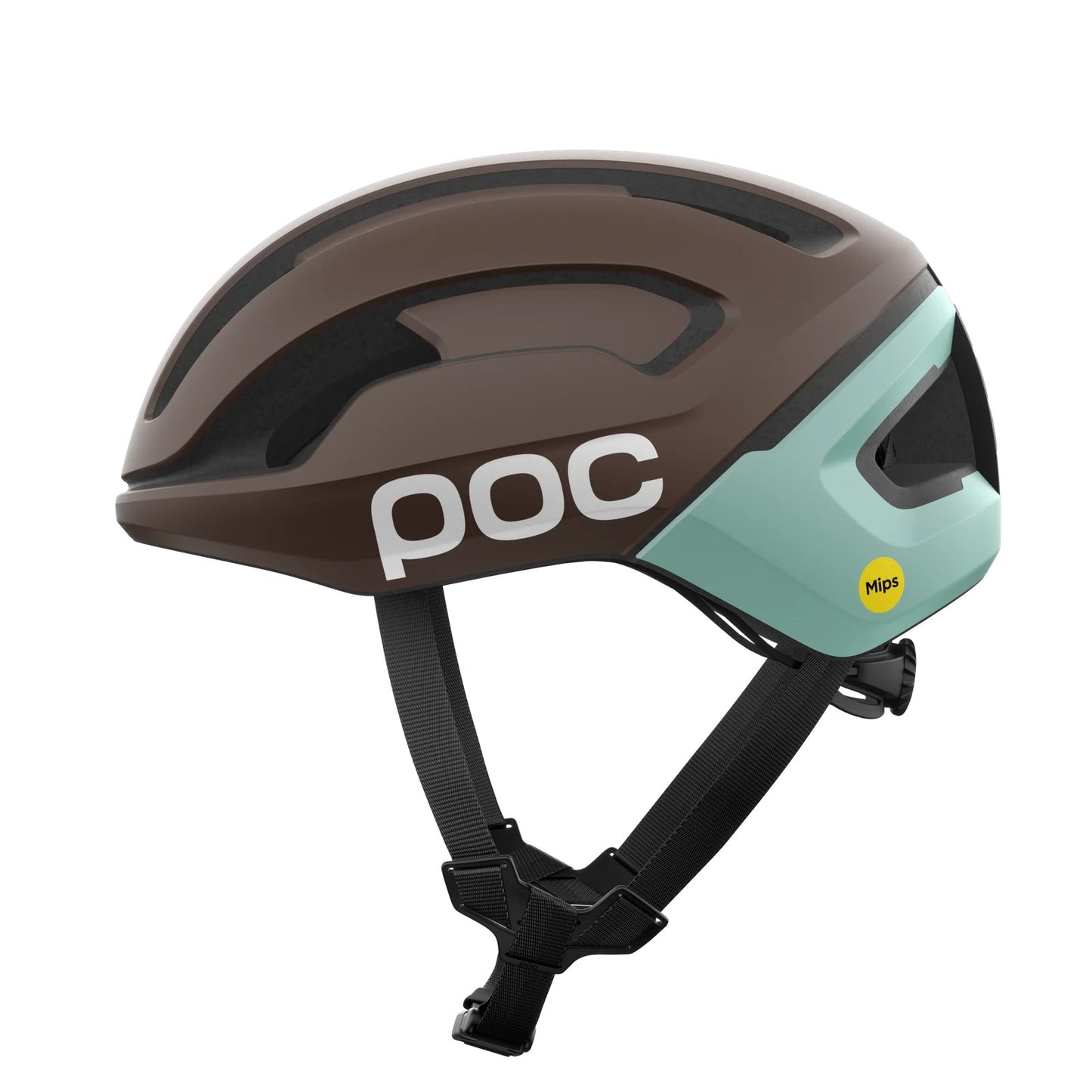 Capacete de estrada POC OMNE AIR MIPS Bronze/Azul com logótipo