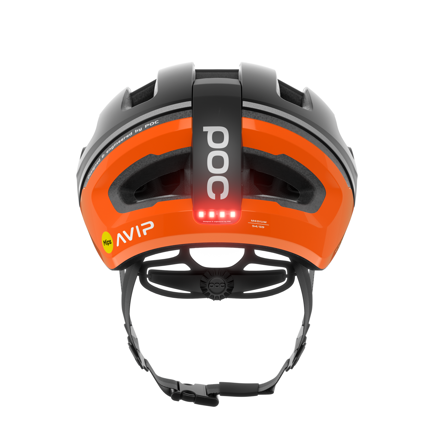 Capacete de estrada POC OMNE BEACON MIPS Preto/Laranja