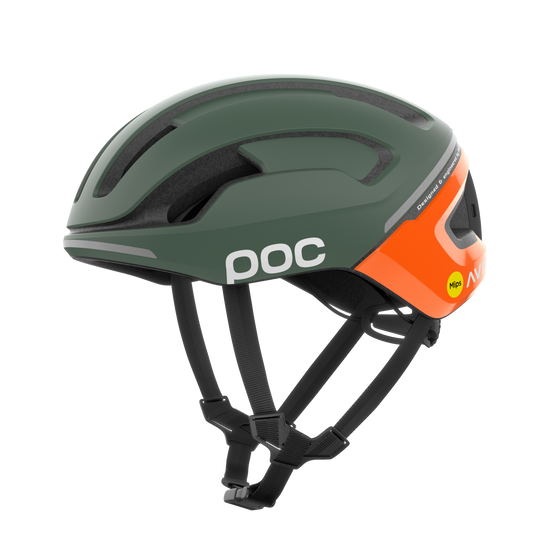 Capacete de estrada POC OMNE BEACON MIPS Cáqui/Laranja Fluorescente AVIP