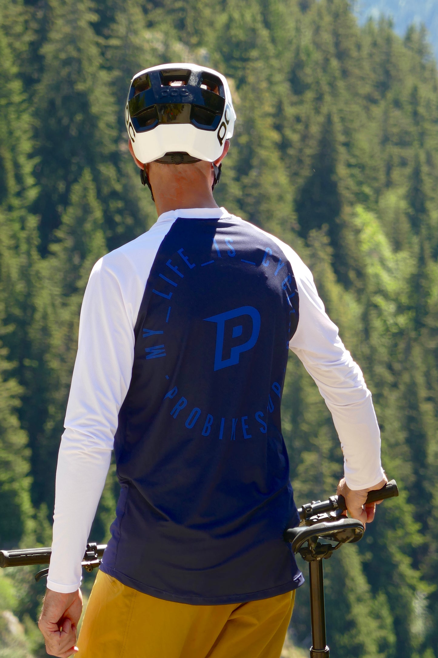 PROBIKESHOP FREERIDE Camisola de manga comprida Marinha/Branco