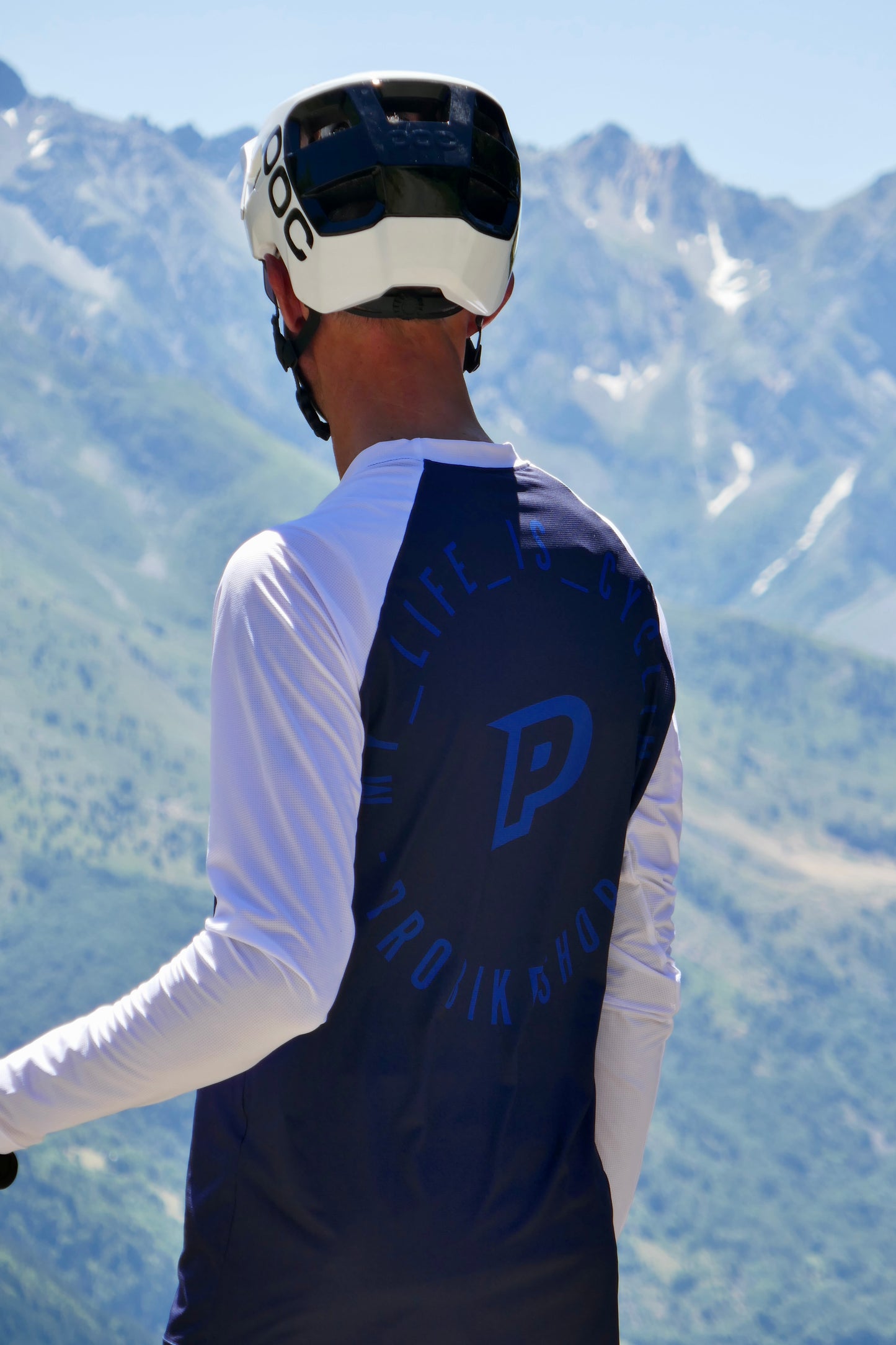 PROBIKESHOP FREERIDE Camisola de manga comprida Marinha/Branco