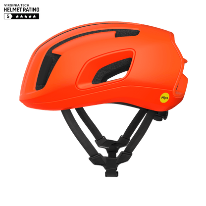 Capacete de Estrada POC CYTAL MIPS Laranja Fluorescente