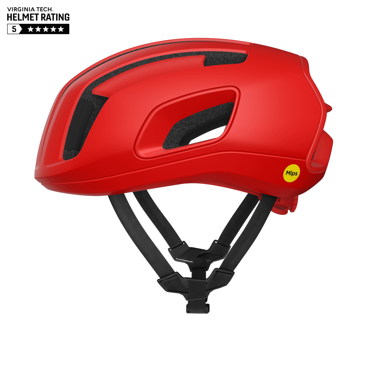 Capacete de estrada POC CYTAL MIPS Vermelho mate