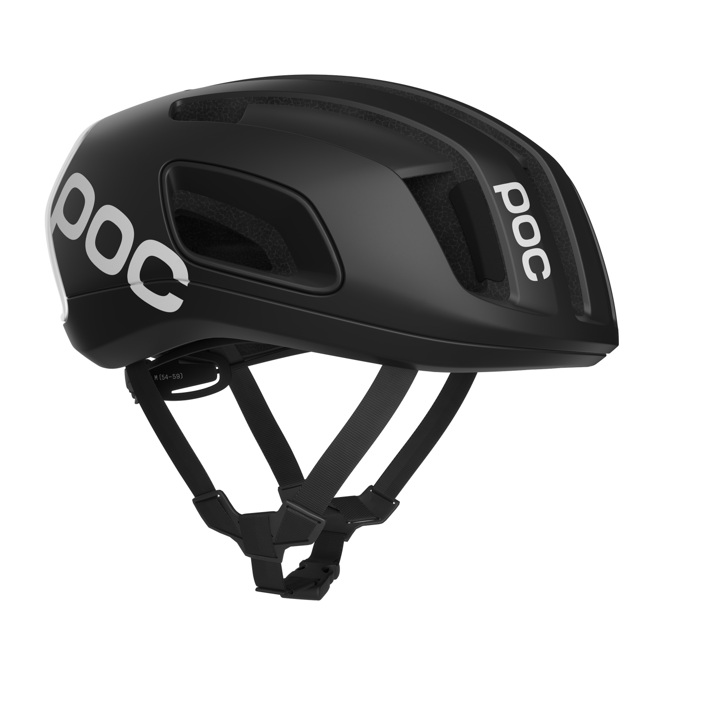 Capacete de estrada POC CYTAL Logotipo mate preto/branco