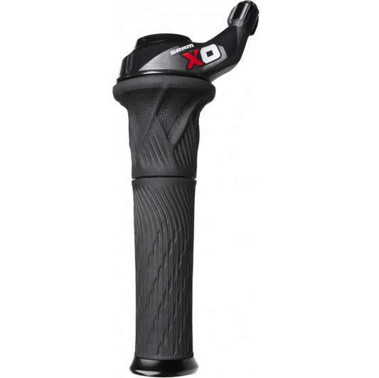 Punho rotativo esquerdo SRAM X0 Grip Shift 2V preto/vermelho