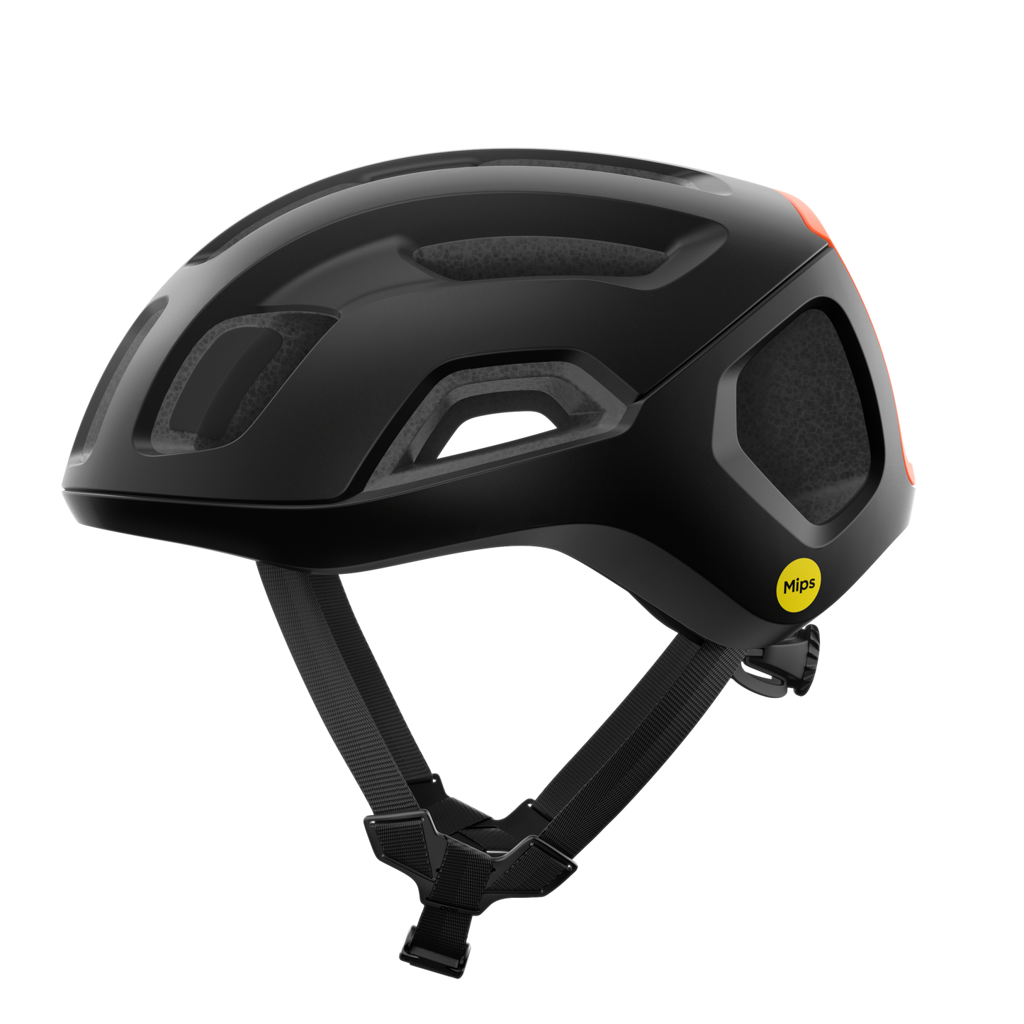 Capacete de estrada POC VENTRAL AIR MIPS Preto/Laranja Fluo Mate