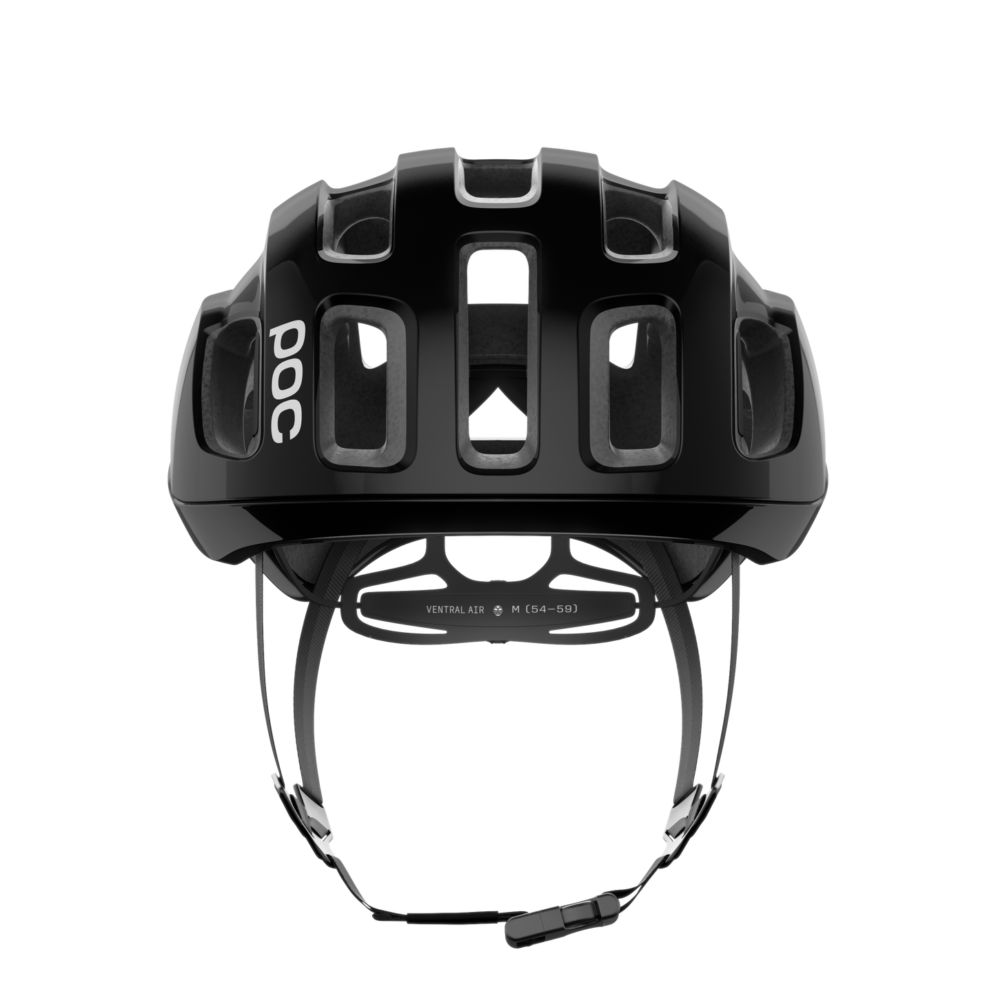 POC VENTRAL AIR MIPS Logo Capacete de estrada preto/branco mate