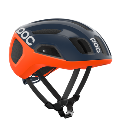 Capacete de Estrada POC VENTRAL AIR MIPS Azul-Marinho/Laranja/Branco Mate