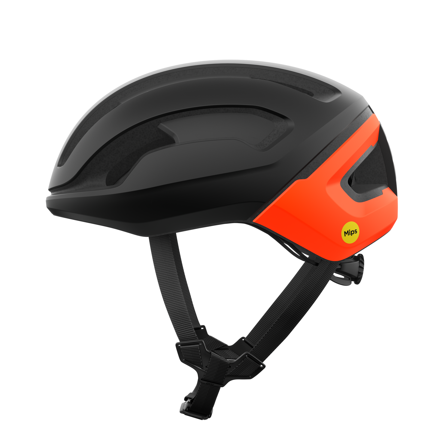 Capacete de estrada POC OMNE AIR MIPS Preto Mate/Laranja Fluo