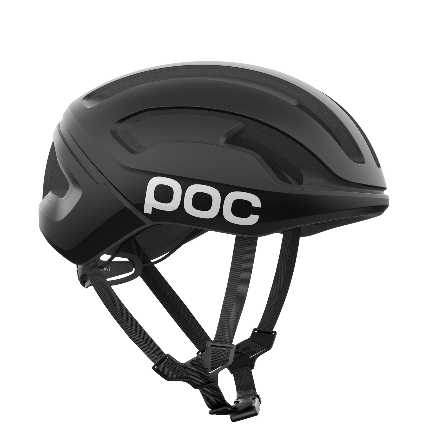 Capacete de estrada POC OMNE AIR MIPS Logo Road Capacete preto mate/branco