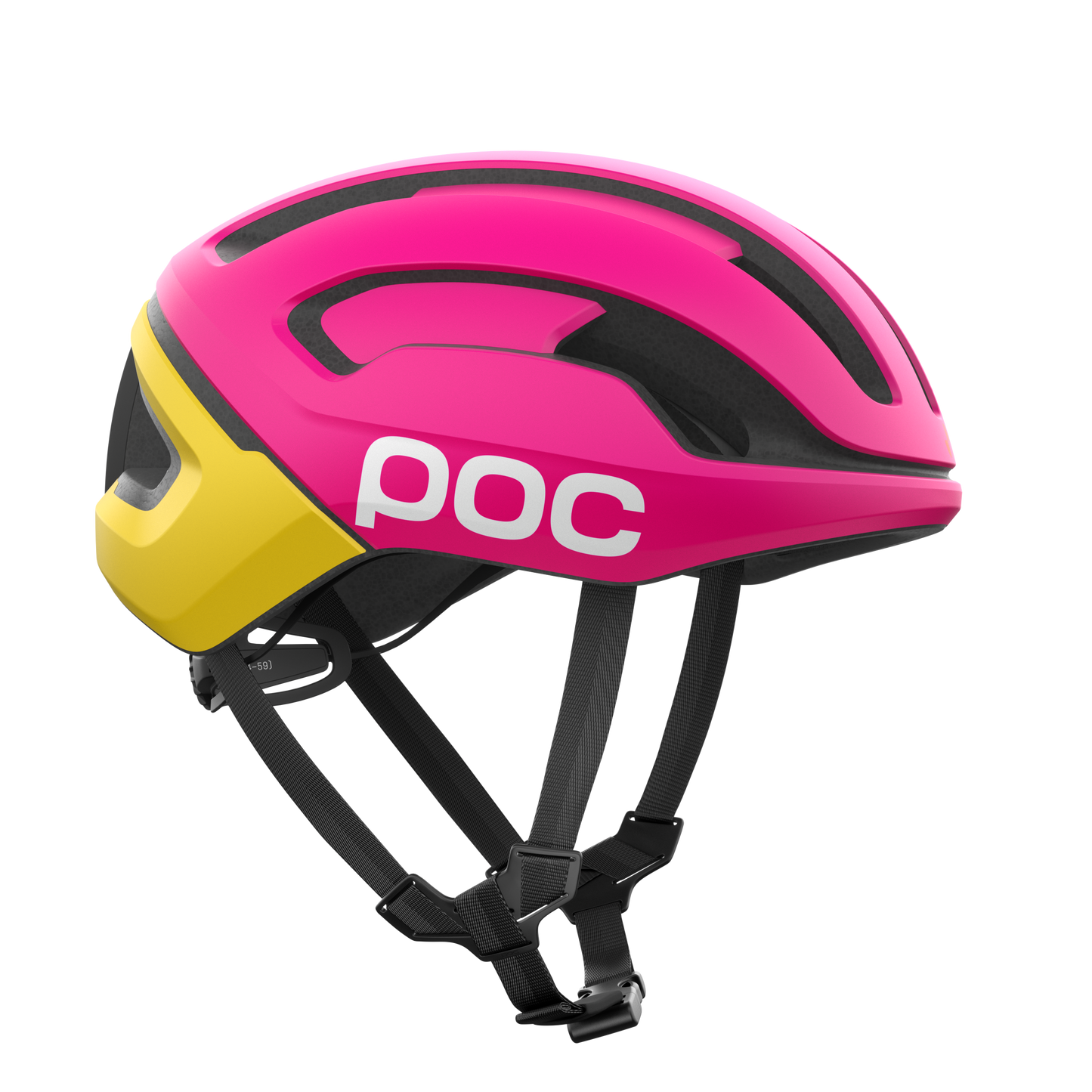 Capacete de estrada com logótipo POC OMNE AIR MIPS Rosa/Amarelo