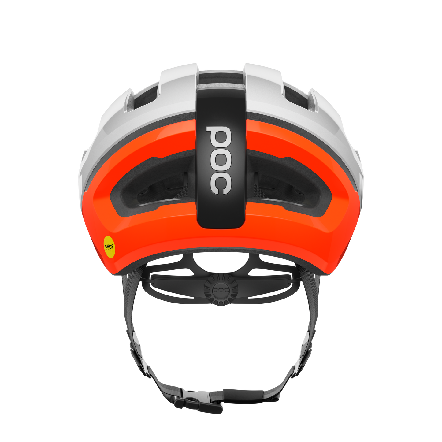 Capacete de estrada POC OMNE AIR MIPS Branco/Laranja Fluo