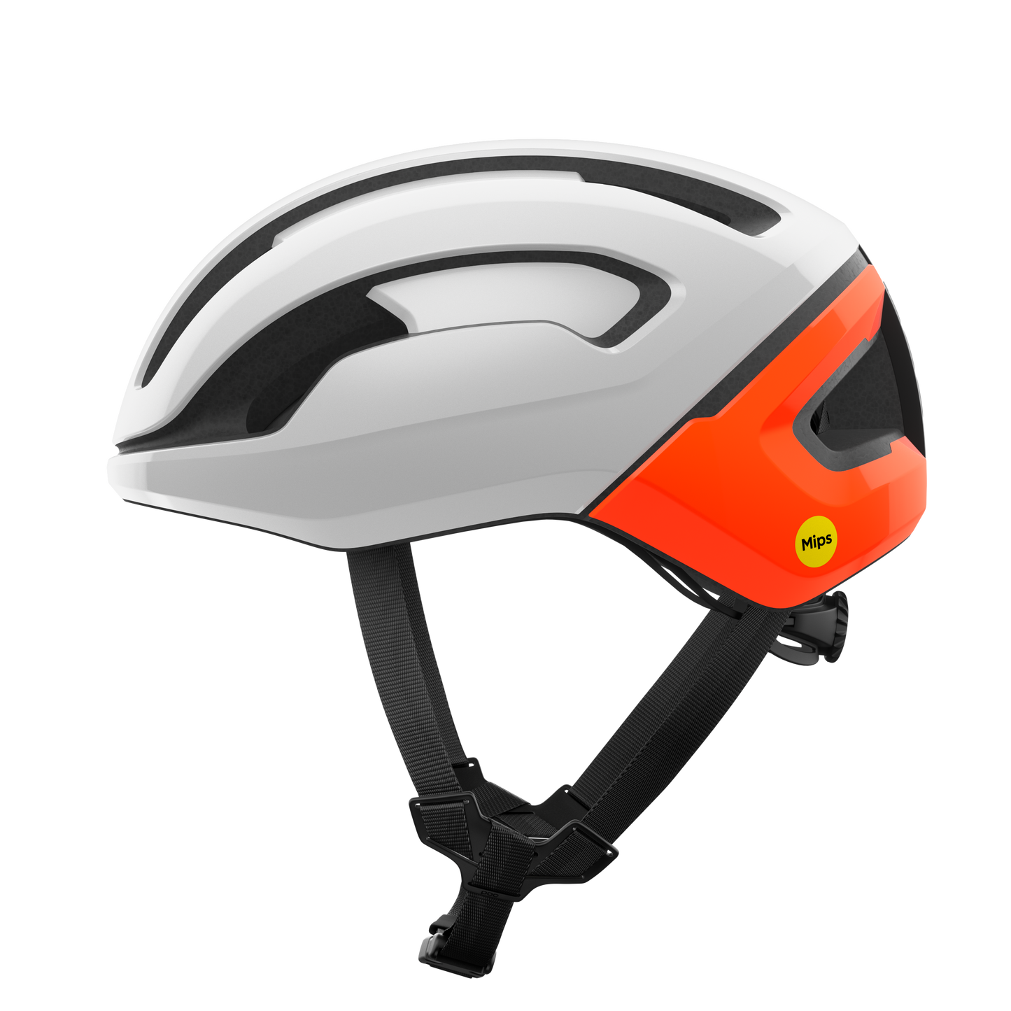 Capacete de estrada POC OMNE AIR MIPS Branco/Laranja Fluo