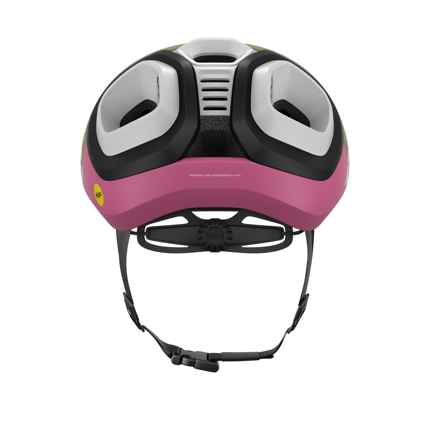 Capacete de estrada POC AMIDAL MIPS Cáqui/Rosa mate