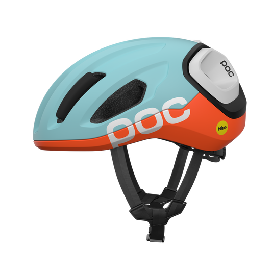 Capacete de estrada POC AMIDAL MIPS Azul/Laranja Mate