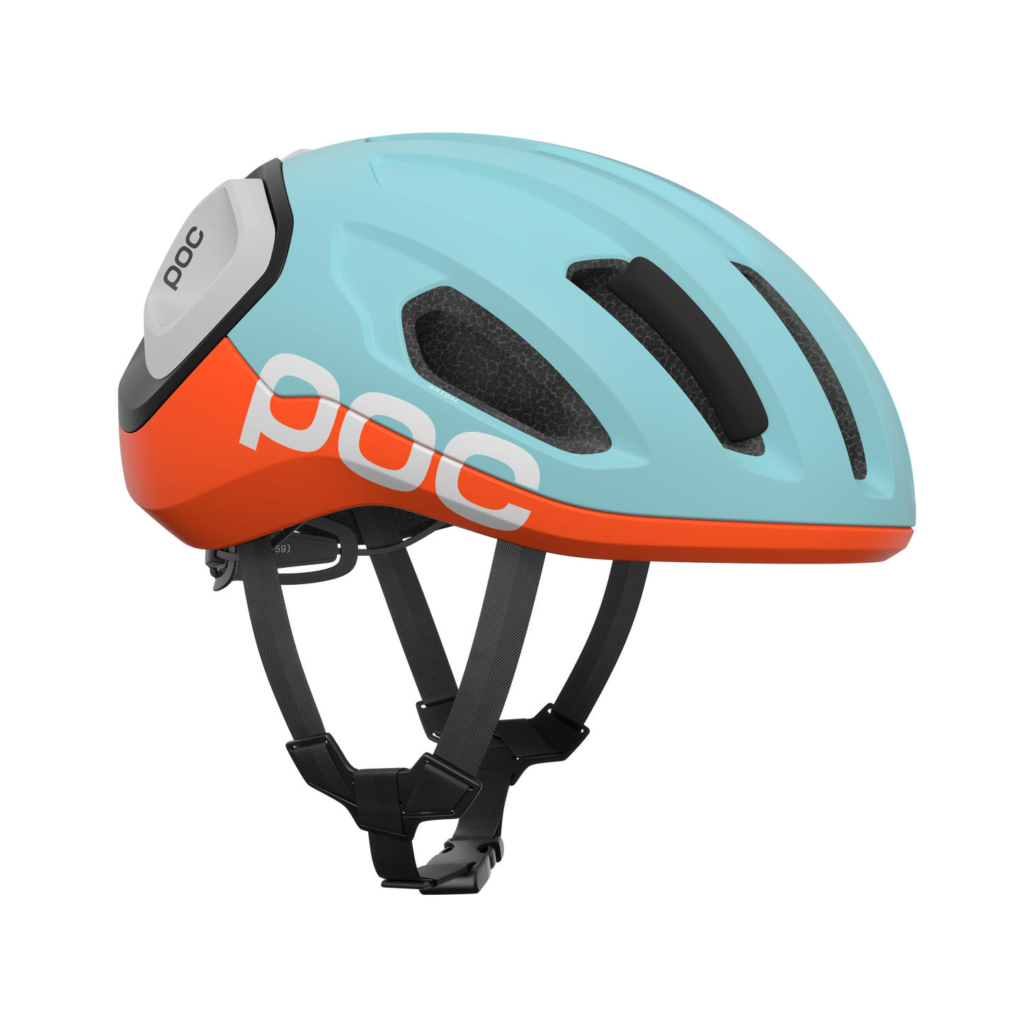 Capacete de estrada POC AMIDAL MIPS Azul/Laranja Mate
