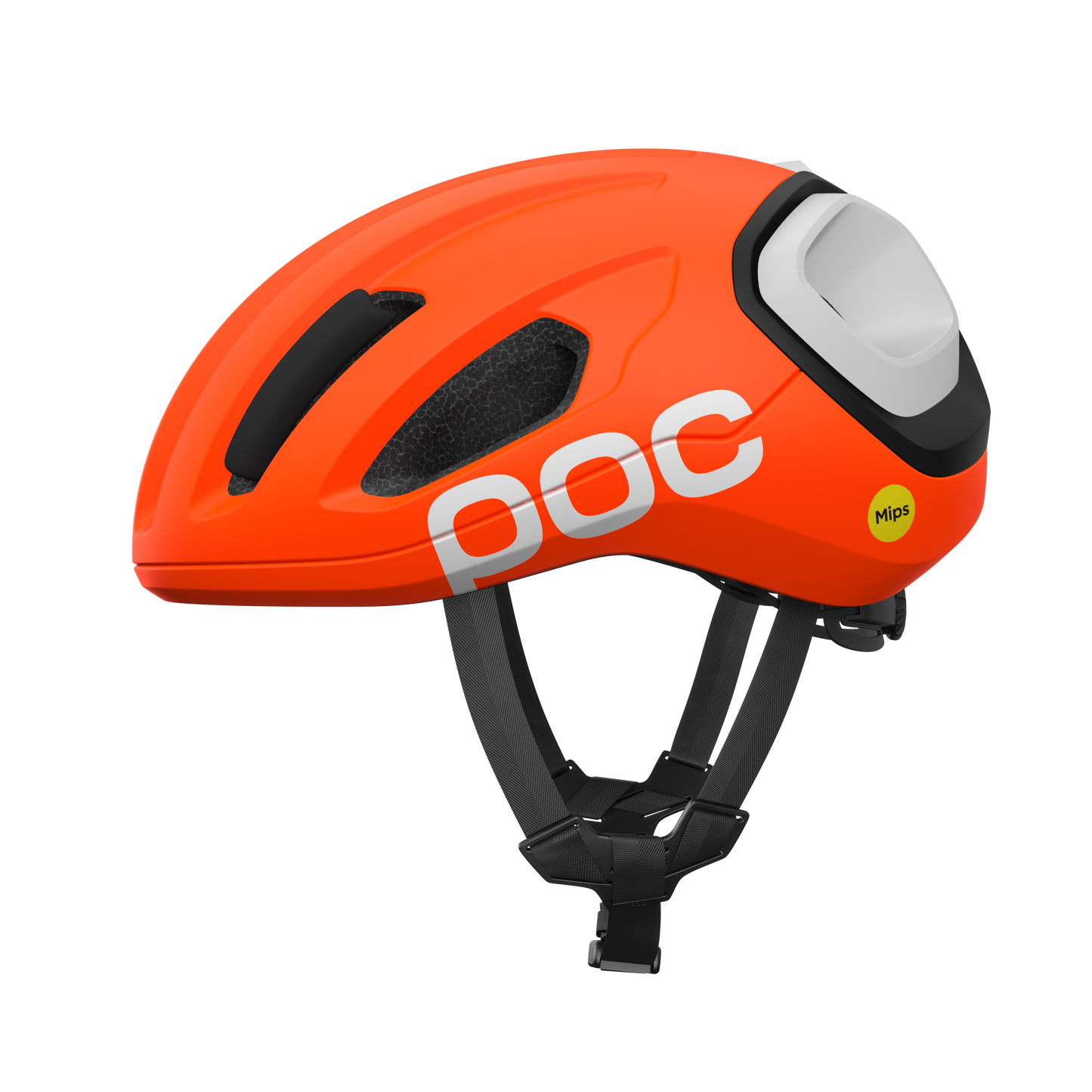 Capacete de Estrada POC AMIDA Laranja Mate/Preto Mate/Branco Mate