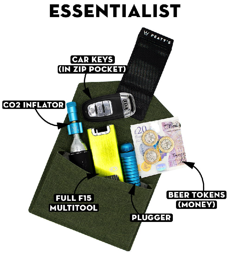 Bolsa PEATY'S HOLDFAST TRAIL TOOL Pouch Verde