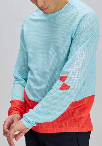 Maillot POC MOTION AIR Mangas Longas Azul/Laranja