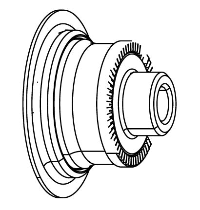 Embout d'Axe de Roue Arrière ZIPP Cognition côté transmission Shimano HG #11.2018.033.002