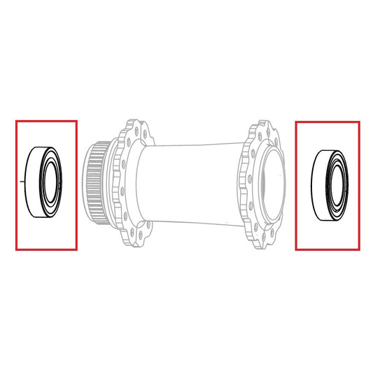 Rolamento ZIPP COGNITION NSW DISC BRAKE Dianteiro/Traseiro 61903 (x2) #11.2018.052.002