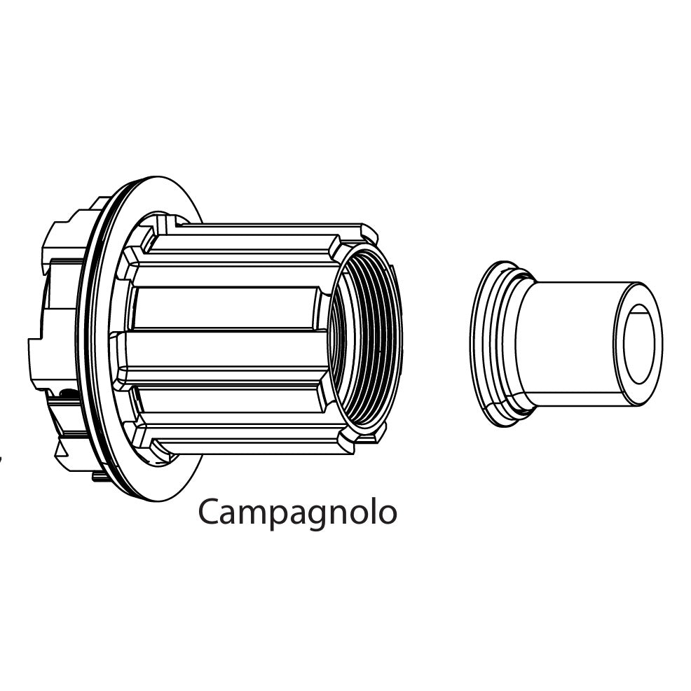 Corpo de Roda Livre ZIPP ZR1 Tipo Campagnolo N3W 13V #11.2018.065.010