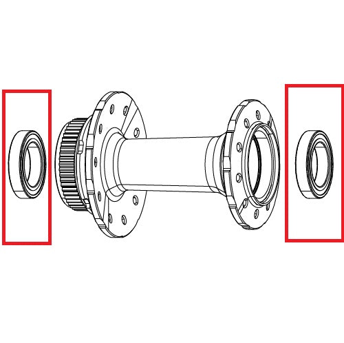 Rolamento ZIPP COGNITION RIM Dianteiro 61803 Cerâmico (x2) #11.2018.067.001