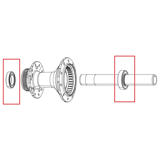 Rolamento ZIPP ZR1 SL 61803/61903 Aço (x2) #11.2028.069.000