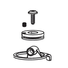Kit de botão do cartucho de compressão ROCKSHOX Remote 17 mm para XC32 (POPLOC/PUSHLOC) #11.4018.011.001