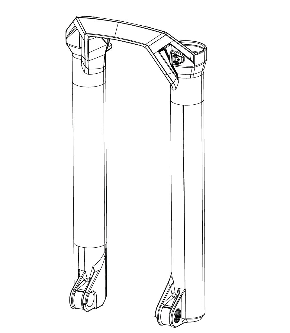 Cobertura da forquilha ROCKSHOX BOXXER D1 (2024+) Vermelho