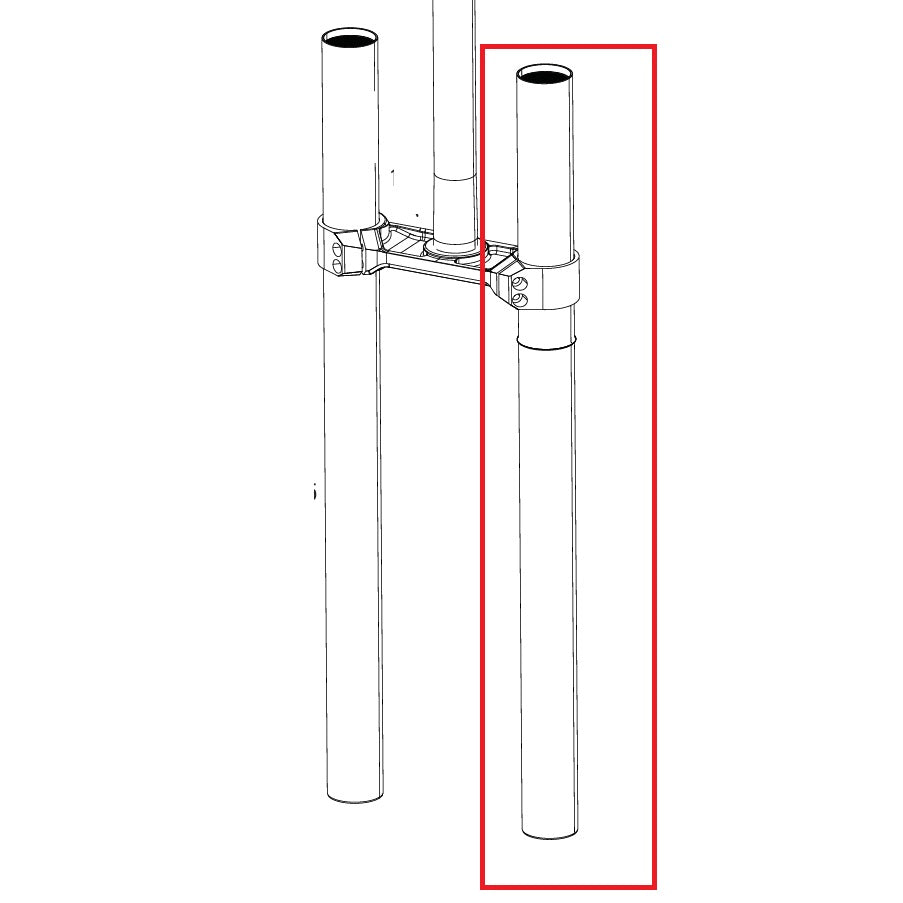 Êmbolo esquerdo para forquilha ROCKSHOX BOXXER D1 (2024+)