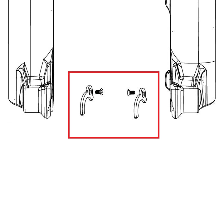 ROCKSHOX ENDCAP 31>21mm PIKE C1/LYRIK D1/ZEB A2 FLIGHT ATTENDANT Adaptadores de cubo (2023+)
