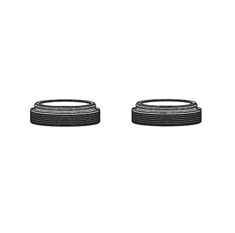Kit de vedantes exteriores ROCKSHOX de 32 mm sem rebordo (x20) para forqueta SID/BLUTO, preto #11.4018.028.010